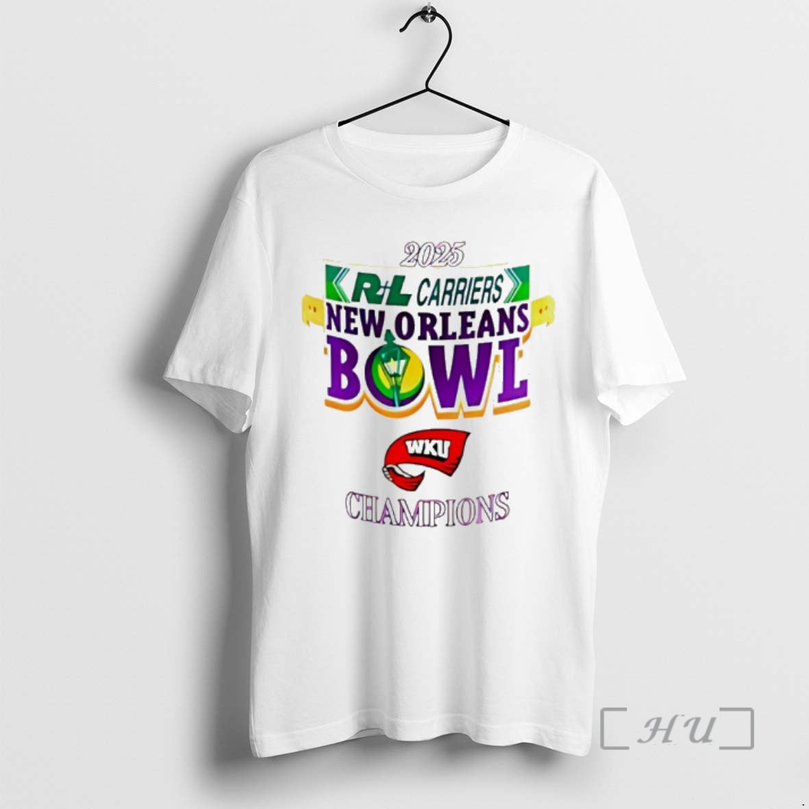 Officials Western Kentucky 2025 New Orleans Bowl Champions Logo T-Shirts, Hoodie, Sweatshirt | PureTeeCo.com