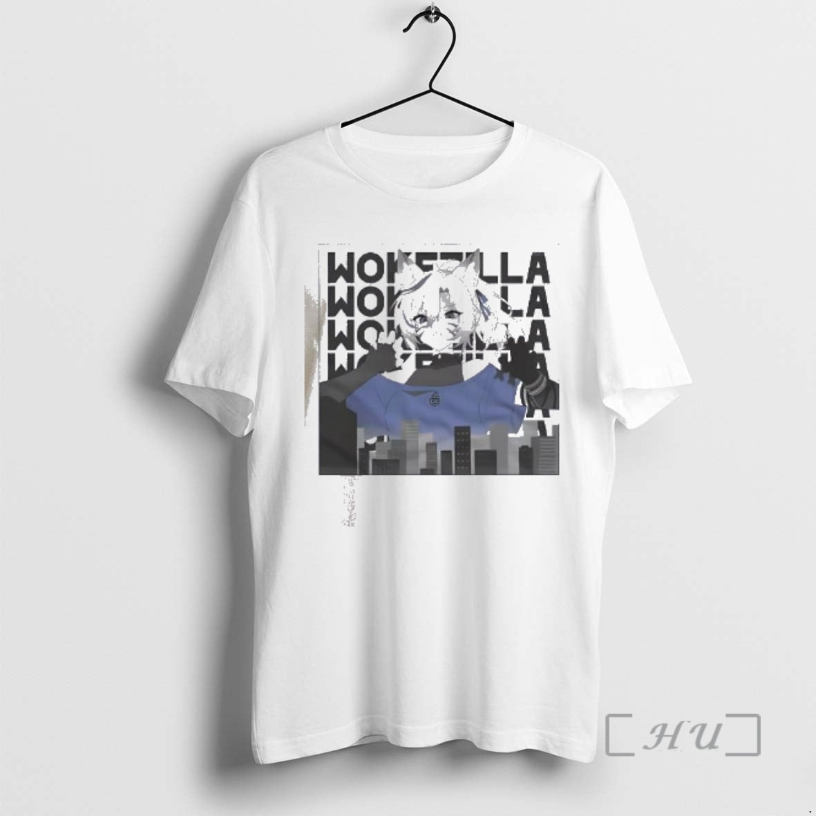 Officials Wokezilla Skyline Nyara Vtuber T-Shirts, Hoodie, Sweatshirt | PureTeeCo.com