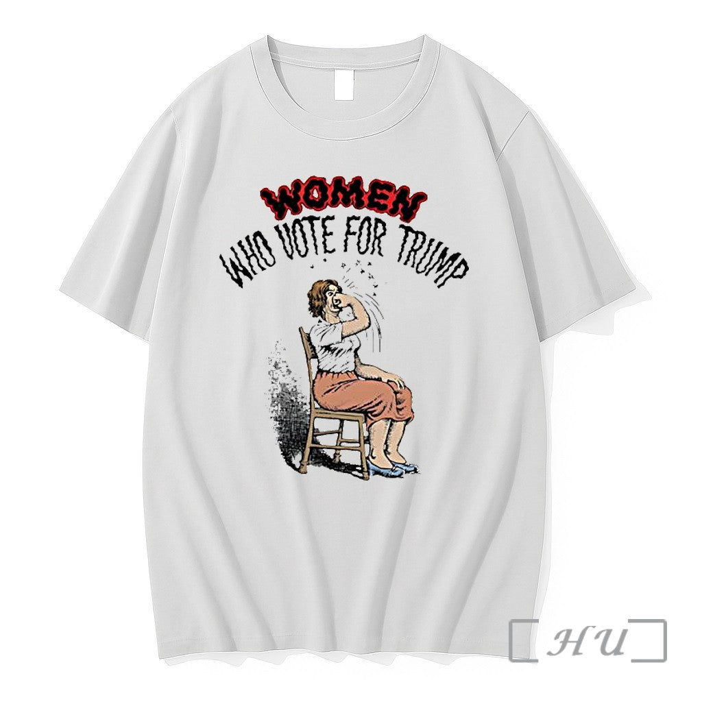 Officials Women Who Vote For Trump Woman Punching Her Face Sarcastic Premium T Shirts Sweater