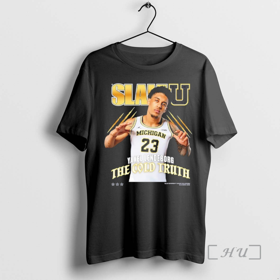 Officials Yaxel Lendeborg The Cold Truth Michigan Wolverines Slamu T-Shirts, Hoodie, Sweatshirt | PureTeeCo.com