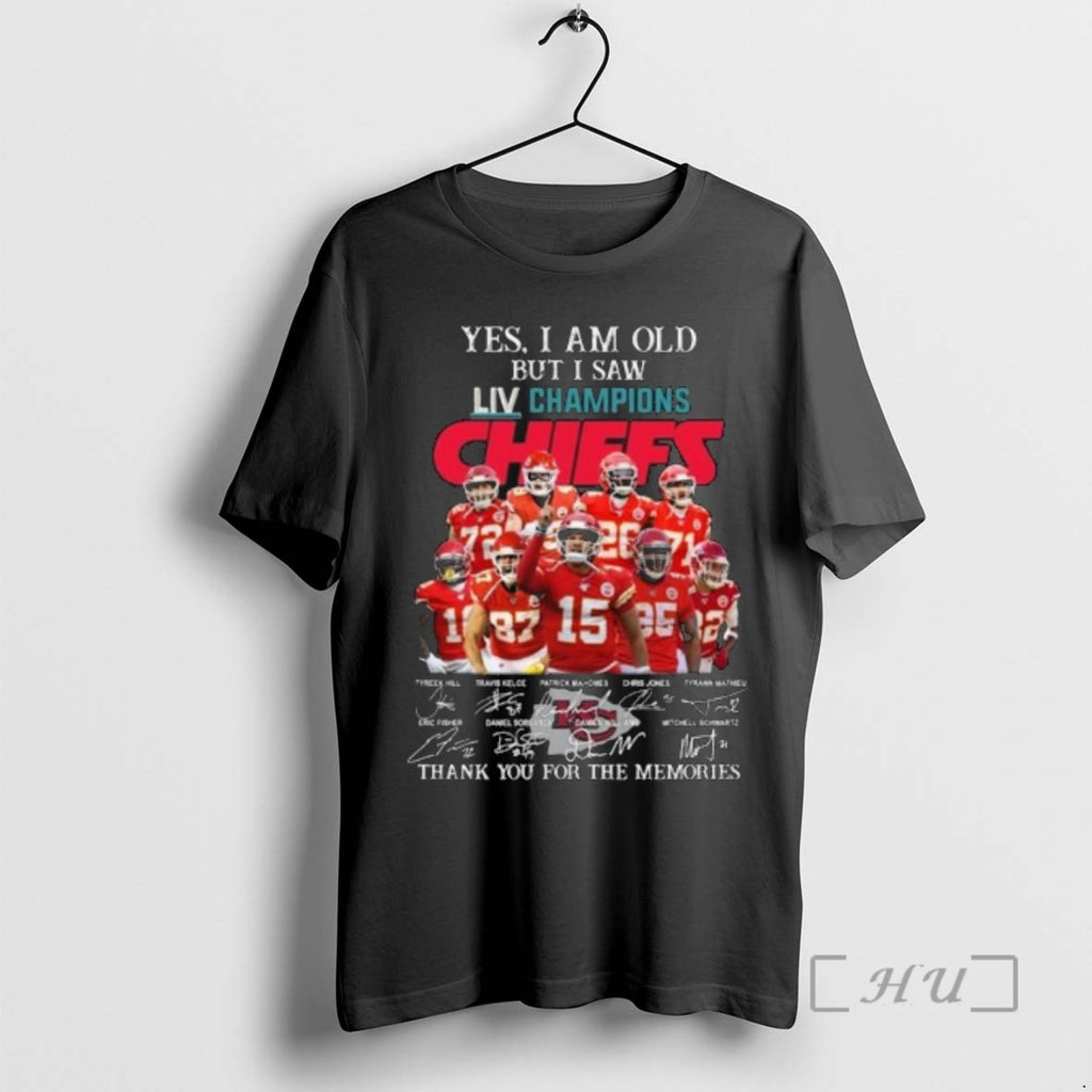 Officials Yes I Am Old But I Saw Liv 2019 Champions Kansas City Chiefs Players T-Shirts, Hoodie, Sweatshirt | PureTeeCo.com