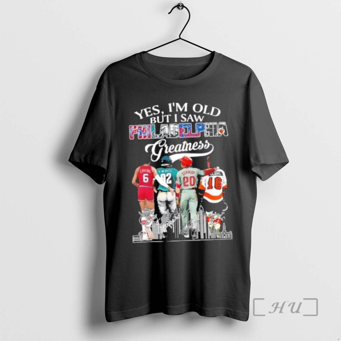 Officials Yes Im Old But I Saw Philadelphia Sports Greatness Legends Skyline Premium T Shirts Hoodie, Sweatshirt