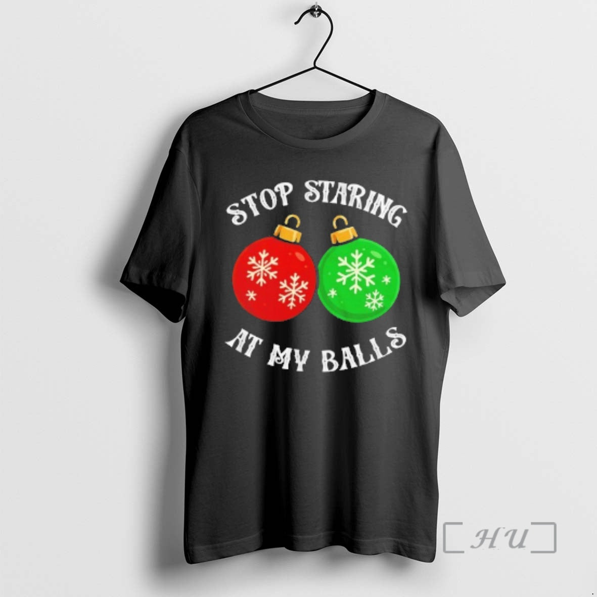 Officials Christmas Stop Staring At My Balls T-Shirts, Hoodie, Sweatshirt | PureTeeCo.com