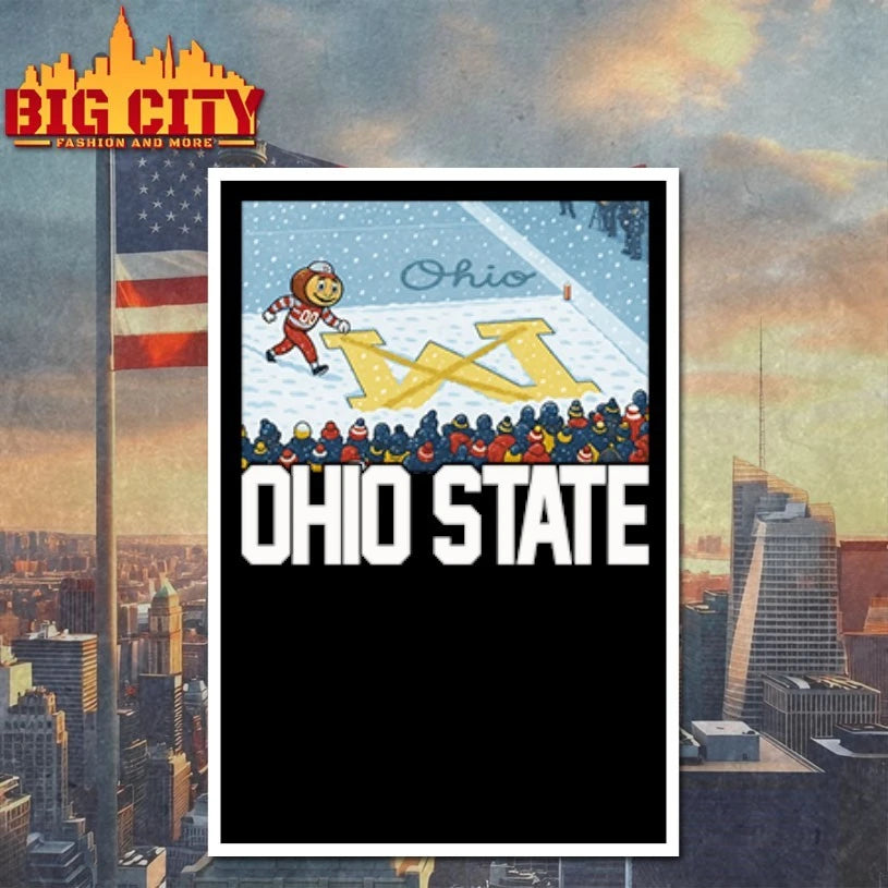 Ohio Vs Michigan Rivalry Script Ohio On Big M shirt