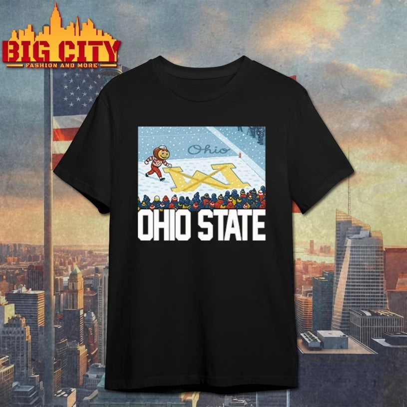 Ohio Vs Michigan Rivalry Script Ohio On Big M shirt