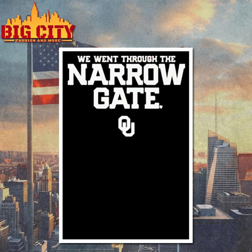 Oklahoma Football The Narrow Gate logo shirt