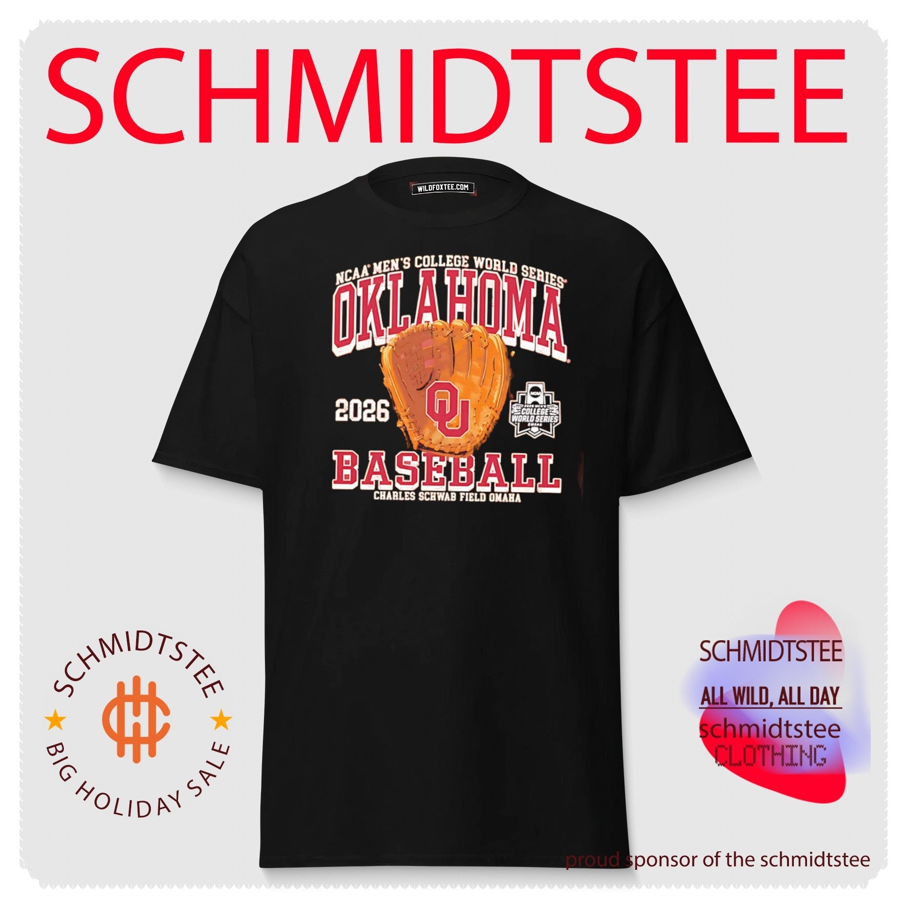 Oklahoma Sooners 2026 College World Series Bound Charles Schwab Field Omaha shirt