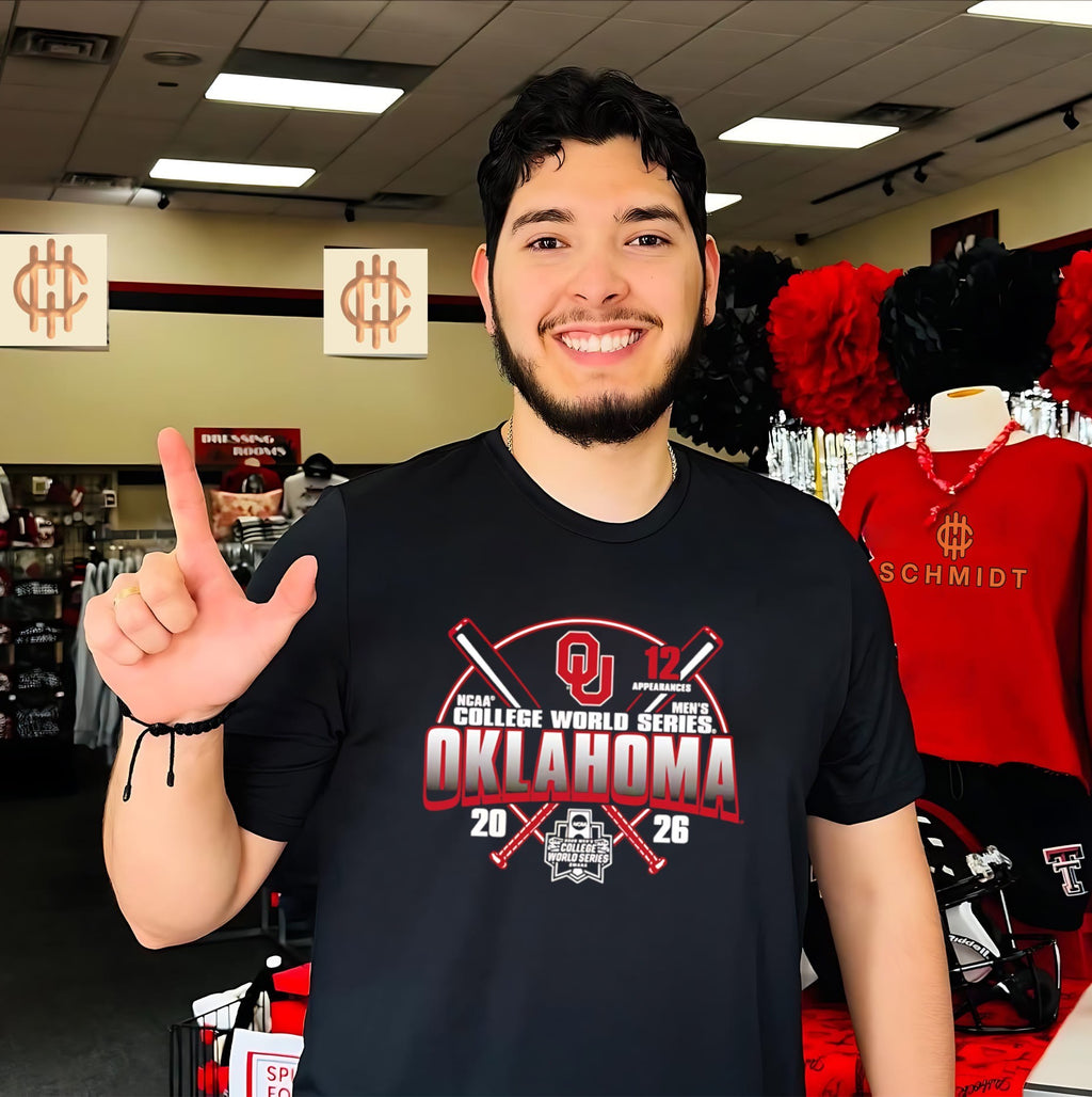 Oklahoma Sooners 2026 College World Series Bound shirt