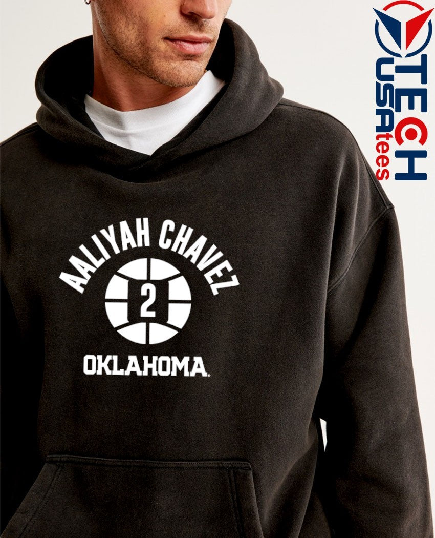 Oklahoma Sooners Basketball Aaliyah Chavez #2 name number ball shirt
