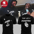 Oklahoma Sooners Hard To Kill All Black 2025 Like Champions Two Sided Shirt