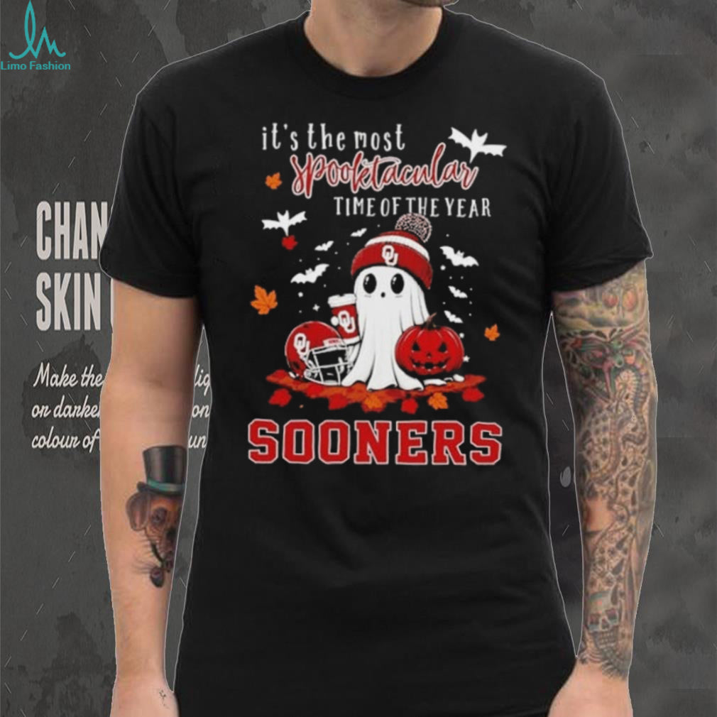 Oklahoma Sooners NCAA Halloween Ghost 2026 It’s the most spooktacular time of the year T Shirt