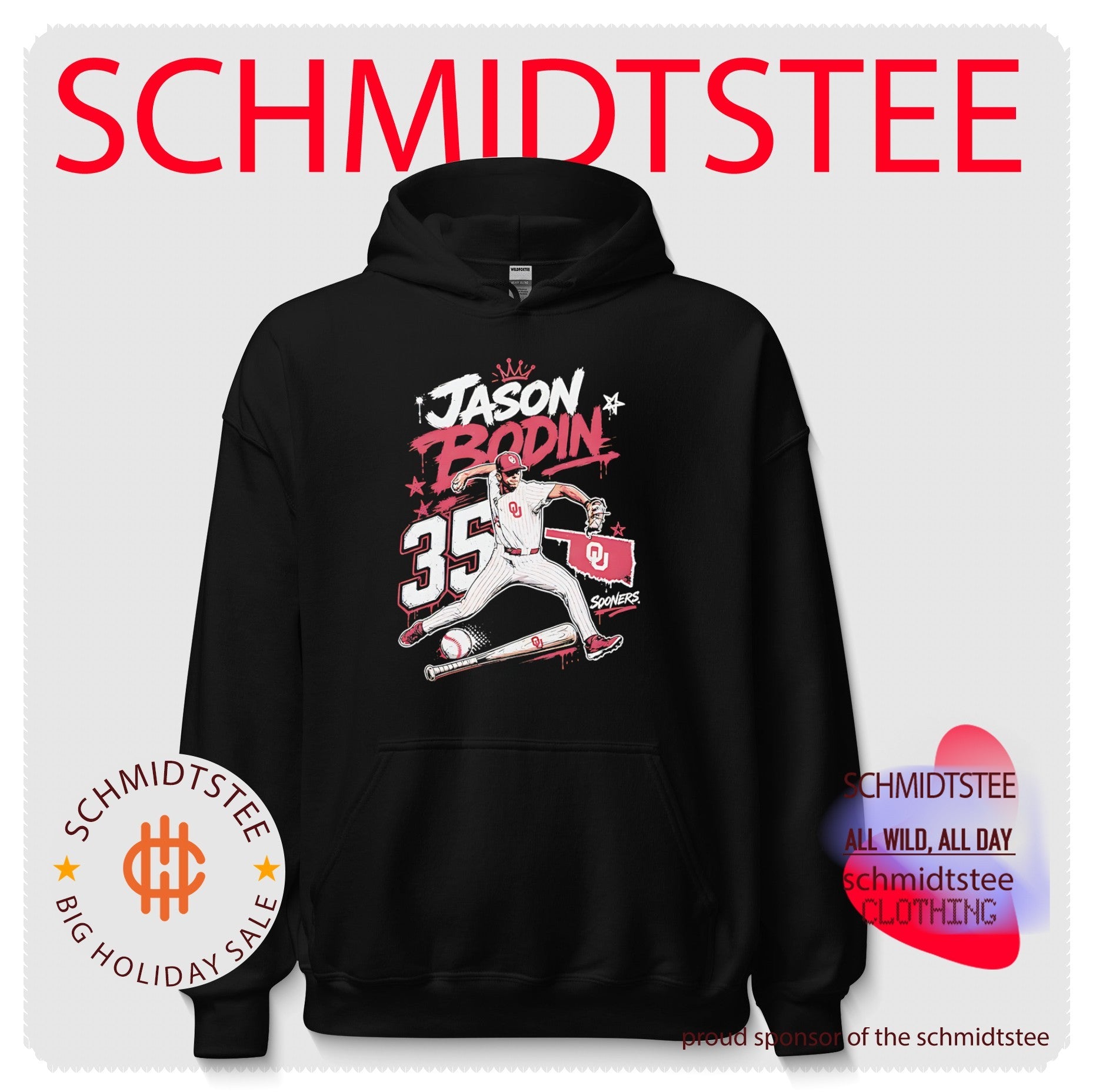 Oklahoma Sooners baseball Jason Bosin posing vintage shirt