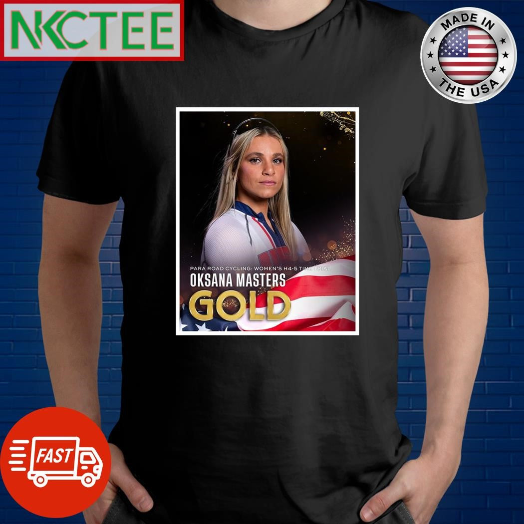 Oksana Masters defends her title at the Paris Paralympics 2024 gold shirt