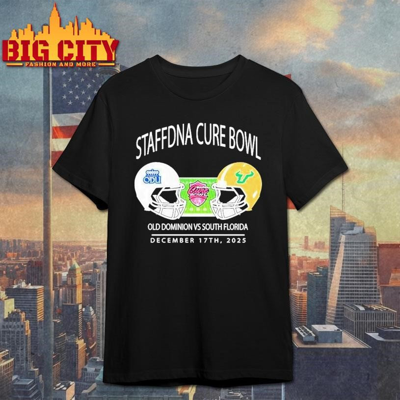 Old Dominion Monarchs Vs South Florida Bulls Staffdna Cure Bowl At Camping World Stadium On December 17th 2025 Helmet Shirt