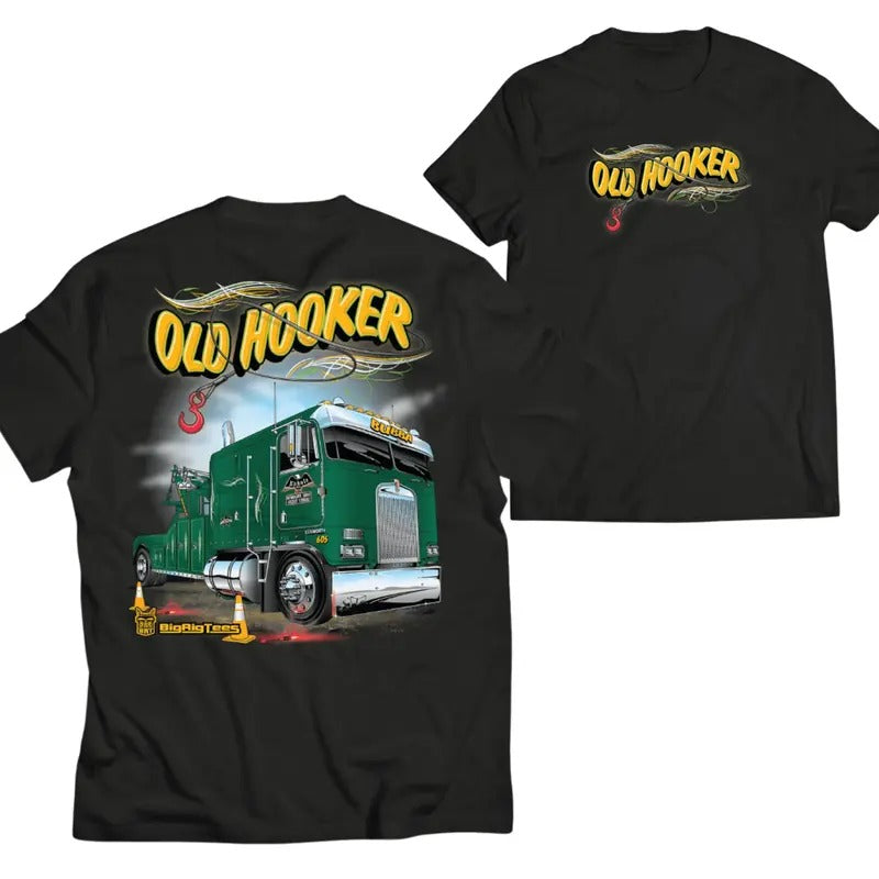 Old Hooker Graphic Tee, Tractor Shirt, Stylish Car Merch for Automotive Enthusiasts Hoodie, Sweatshirt | PureTeeCo.com