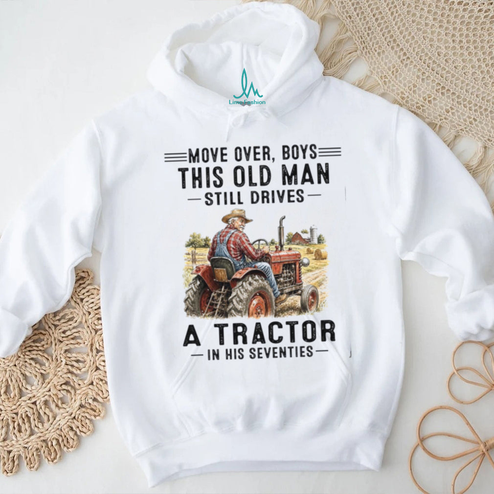 Old Man Farmer Tractor Driver Seventy Birthday Shirt