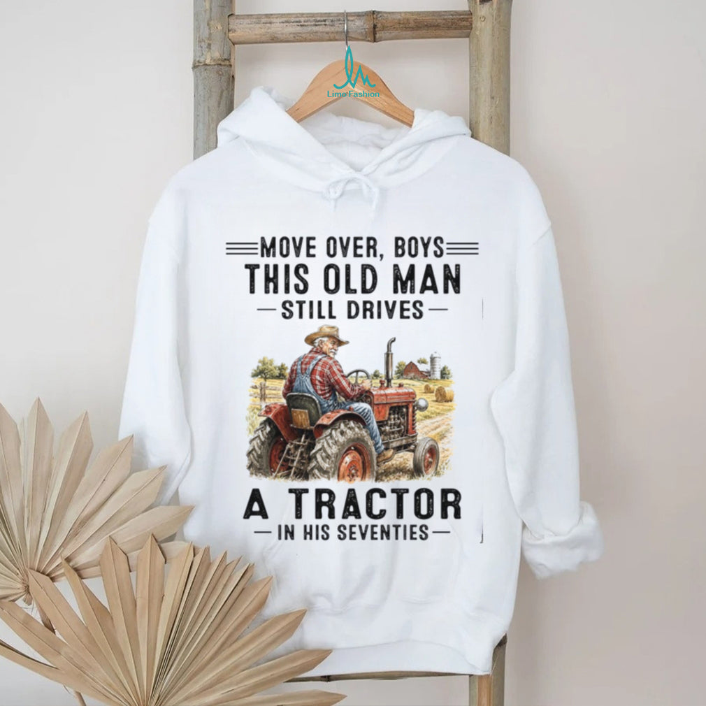 Old Man Farmer Tractor Driver Seventy Birthday Shirt