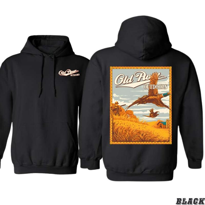 Old Row Outdoors Hoodie - Vibrant Nature Scene, Perfect for Outdoor Enthusiasts and Adventure Seekers, Ideal for Casual...