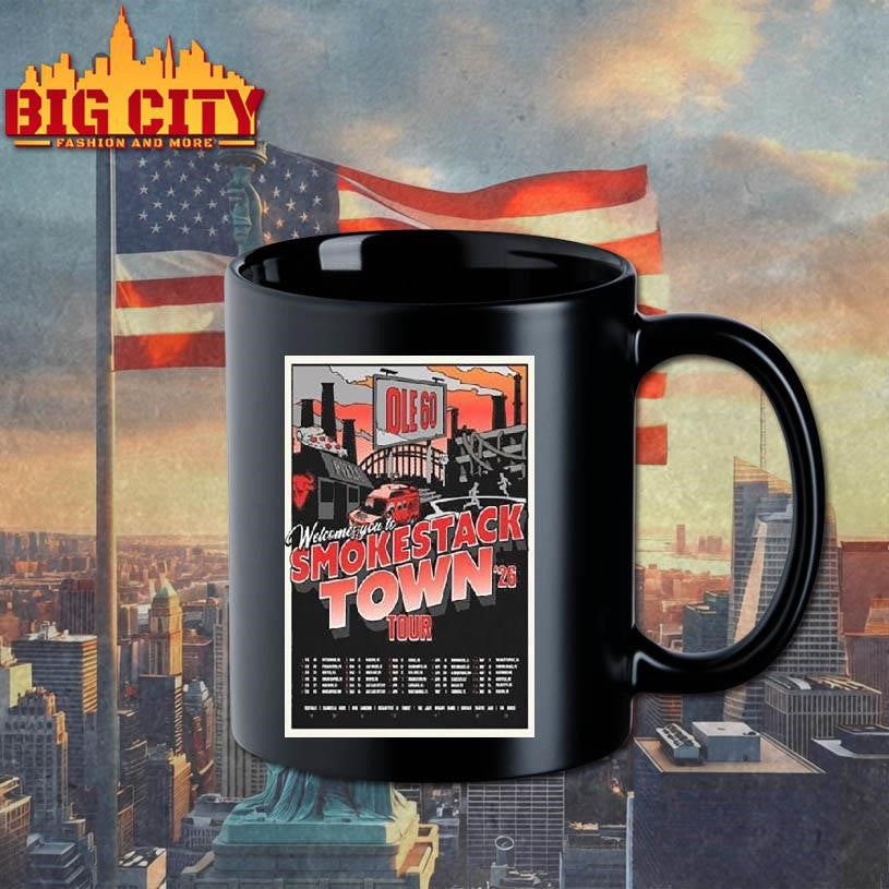 Ole 60 Welcomes You To Smokestack Town 2026 Tour Shirt