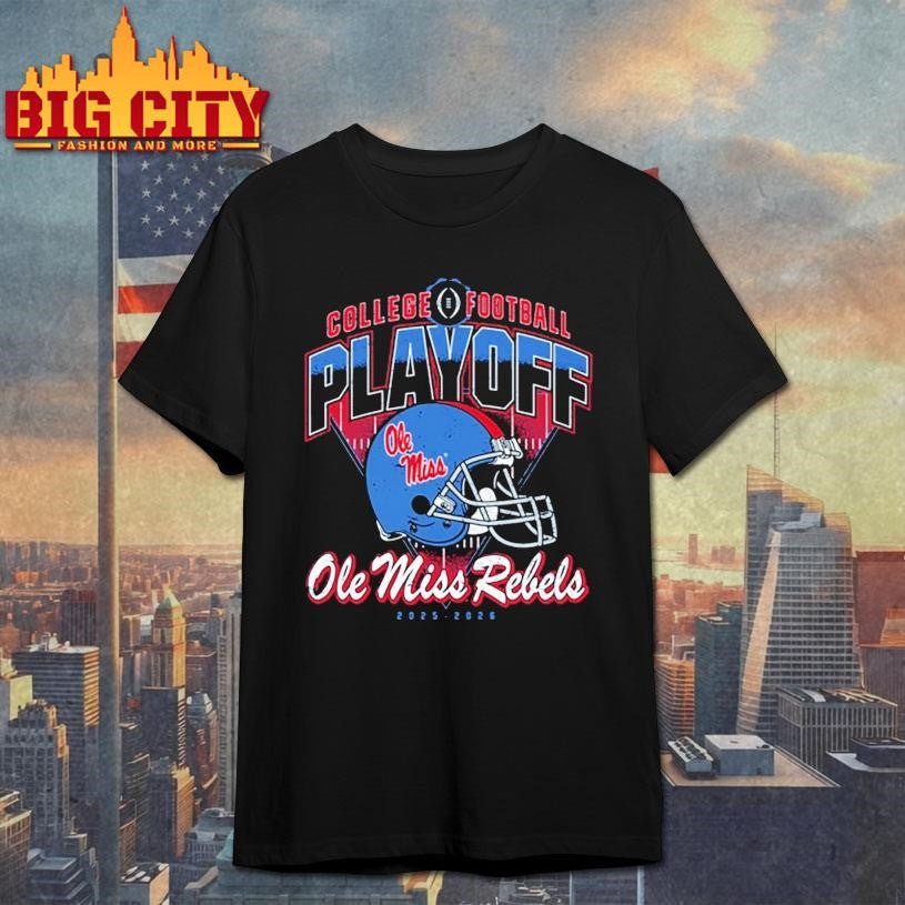 Ole Miss College Football Playoff Rebels Helmet Shirt