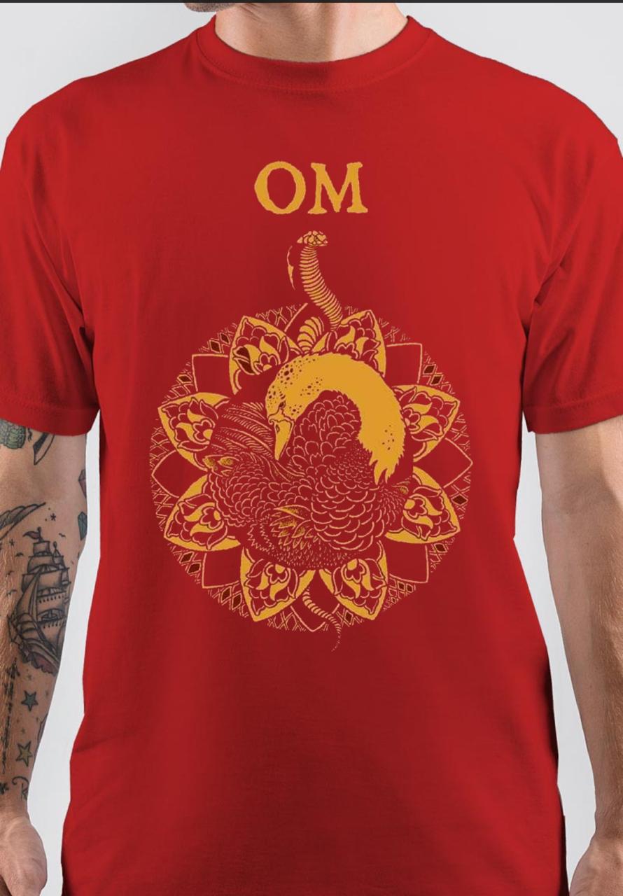 Om Band Red T-Shirt Hoodie, Sweatshirt | PureTeeCo.com