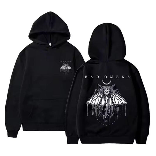 Omens Retro 2 Sided Tee, Music Merchandise, Heavy Metal, Unisex Sweater Pullover Tee