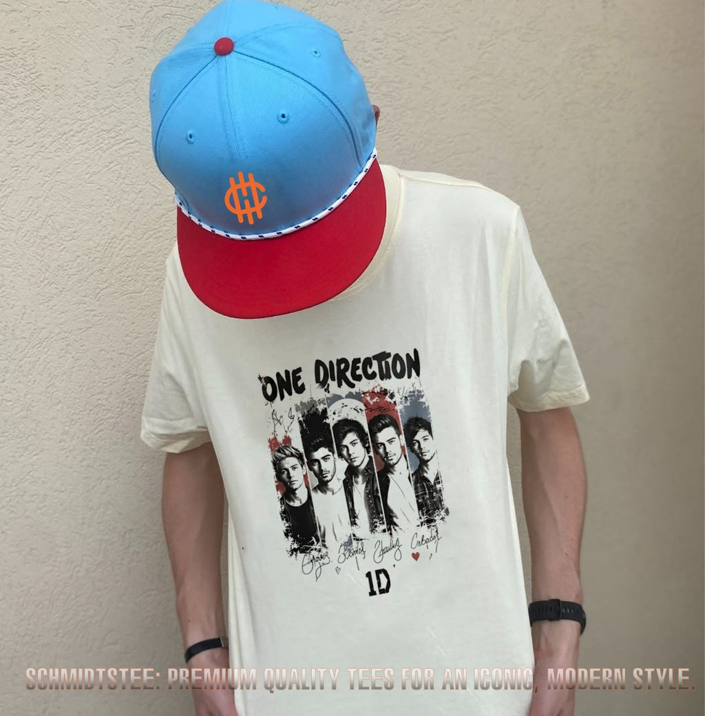 One Direction 1D team collage retro shirt