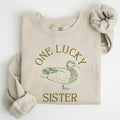 One Lucky Sister One Lucky Duck Birthday Sweatshirt Big Sister Lucky Duck Hoodie T-Shirts | PureTeeCo.com