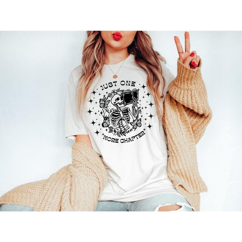 One More Chapter shirt Dark Romance Shirt Morally Grey Spicy Reader Shirt Bookish Apparel Book Boyfriend shirt Literary...