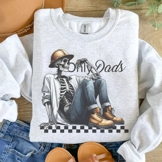 Only Dads Sweatshirt - Ash Grey - Sublimation - Unisex Sizing