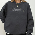 Only When It's Dark Enough Can You See The Stars Sweatshirt, Positive Crewneck, Inspirational Long Sleeves Pullover,...