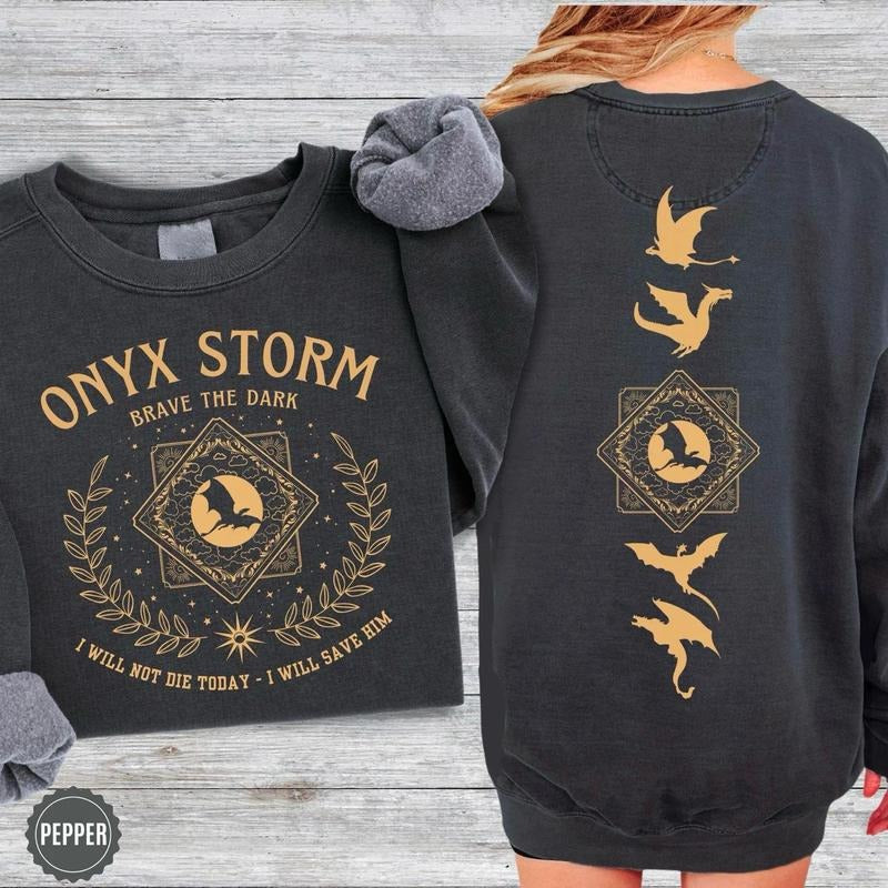 Onyx Storm Sweatshirt, Fourth Wing Series Shirt, Violet Sorrengail Sweatshirt, Basgiath War Collegee Shirt, I Will Save...