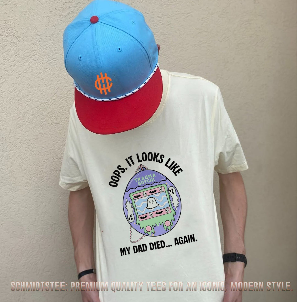 Oops It Looks Like My Dad Died Again Trauma Gotchi shirt