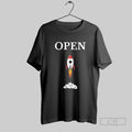 Open Rocket Ship Launch Funny Meme T Shirt