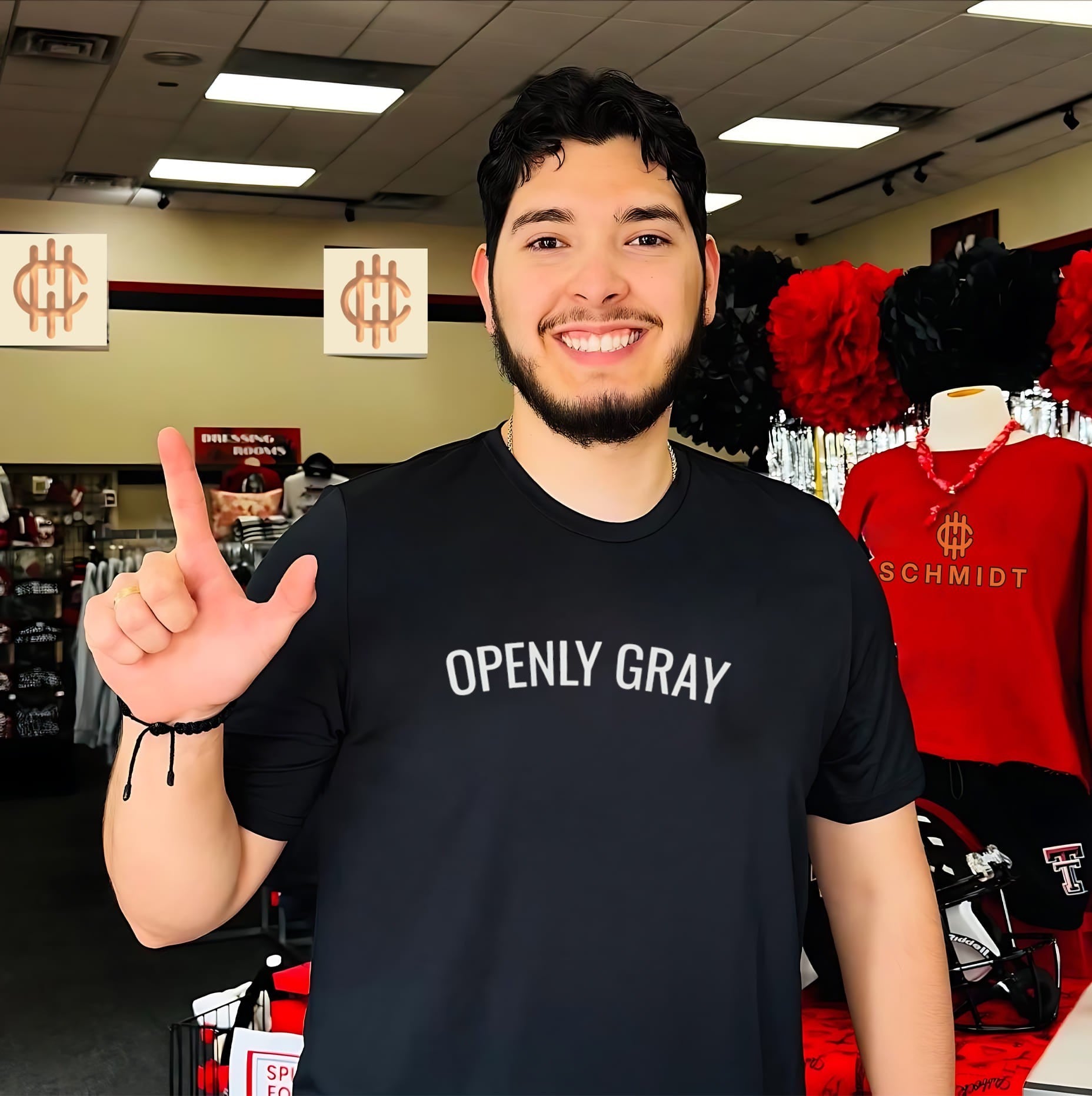 Openly Gray text shirt