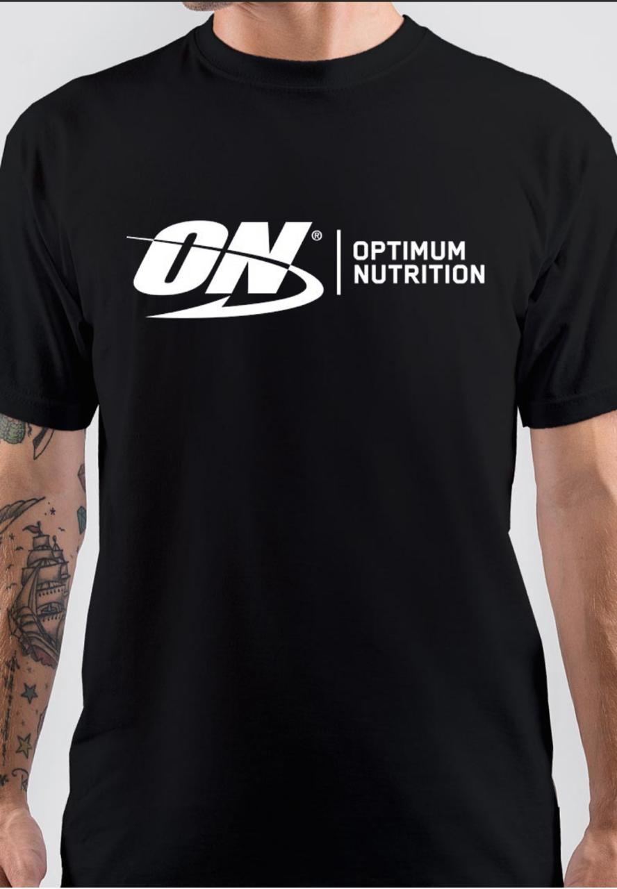Optimum Nutrition Black T-Shirt Hoodie, Sweatshirt | PureTeeCo.com
