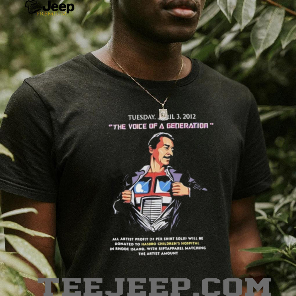 Optimus Prime the Voice of a Generation shirt