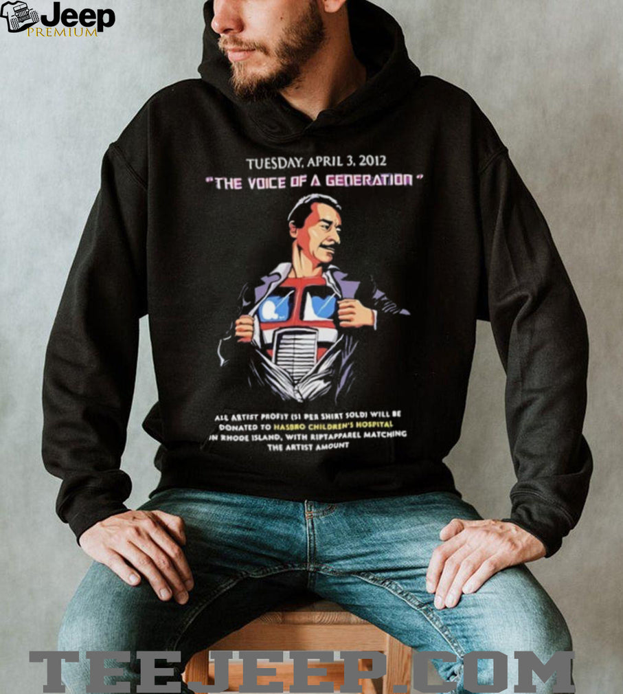 Optimus Prime the Voice of a Generation shirt