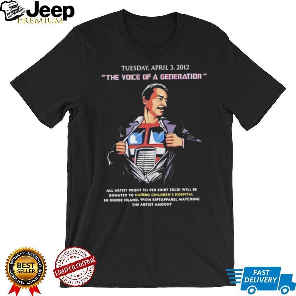 Optimus Prime the Voice of a Generation shirt