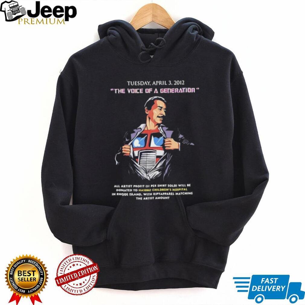 Optimus Prime the Voice of a Generation shirt