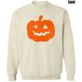Orange Jack-O-Lantern Fluffy Patch Sweatshirt 'NLB' T-Shirts, Hoodie | PureTeeCo.com