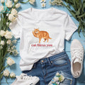 Orange Tabby Cat Middle Finger Bless You Shirt