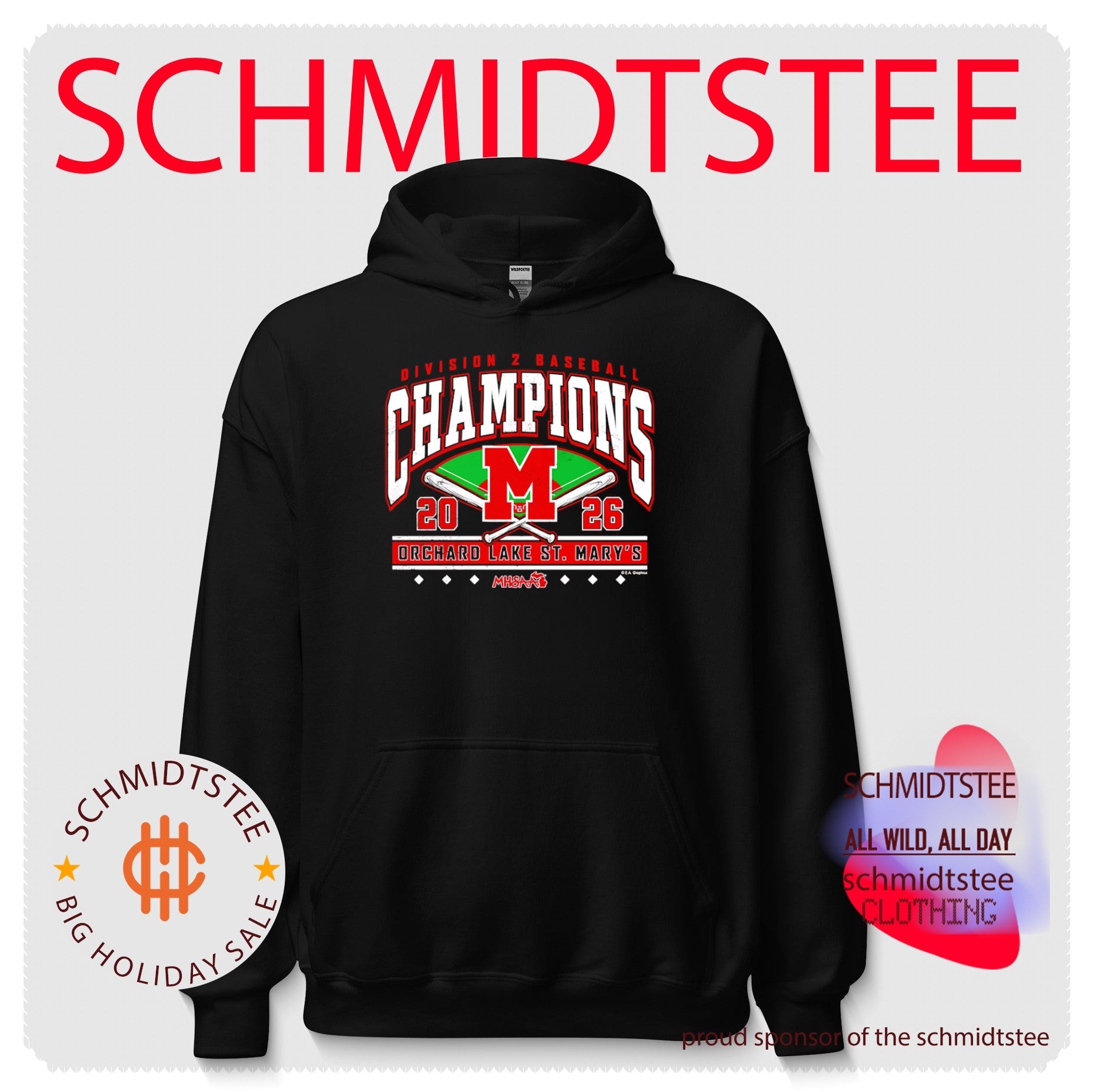 Orchard Lake St. Mary’s 2026 MHSAA Baseball D2 Champions shirt