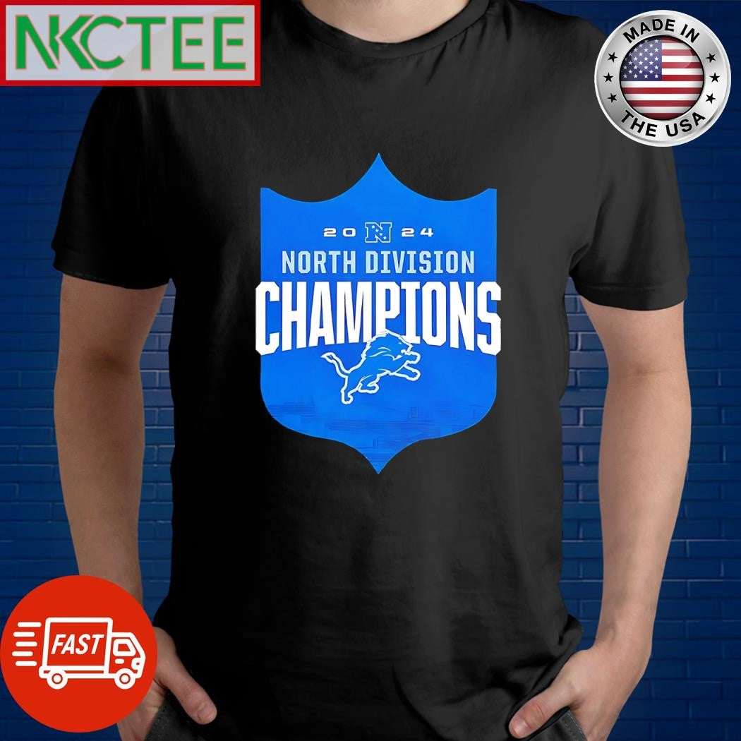 Original 2024 North Division Champions Detroit Lions badge shirt