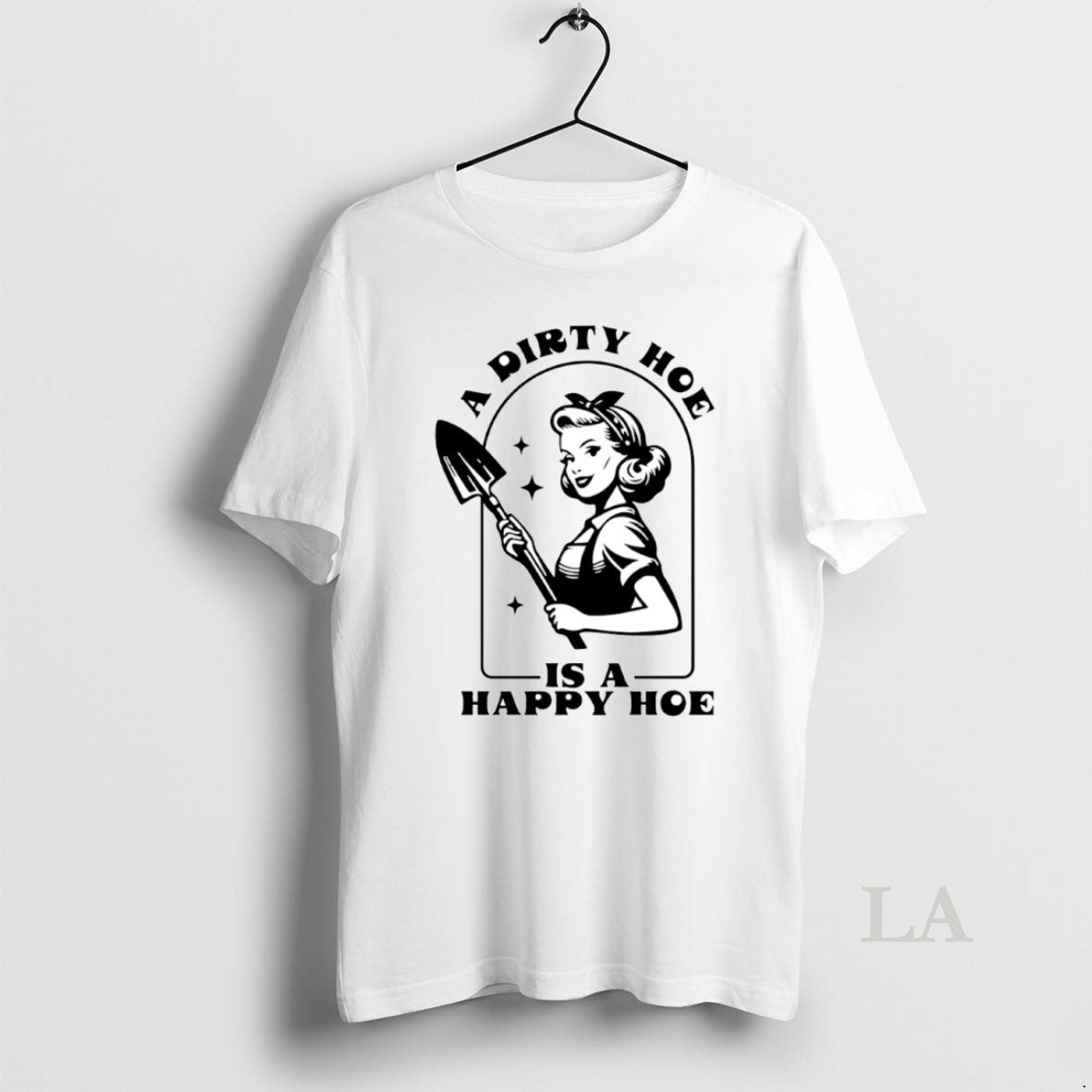 Original A Dirty Hoe Is A Happy Hoe Circle T-Shirts, Hoodie, Sweatshirt | PureTeeCo.com