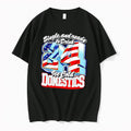 Original American Flag Single And Ready To Drink 24 Ice Cold Domestics Black Tshirts