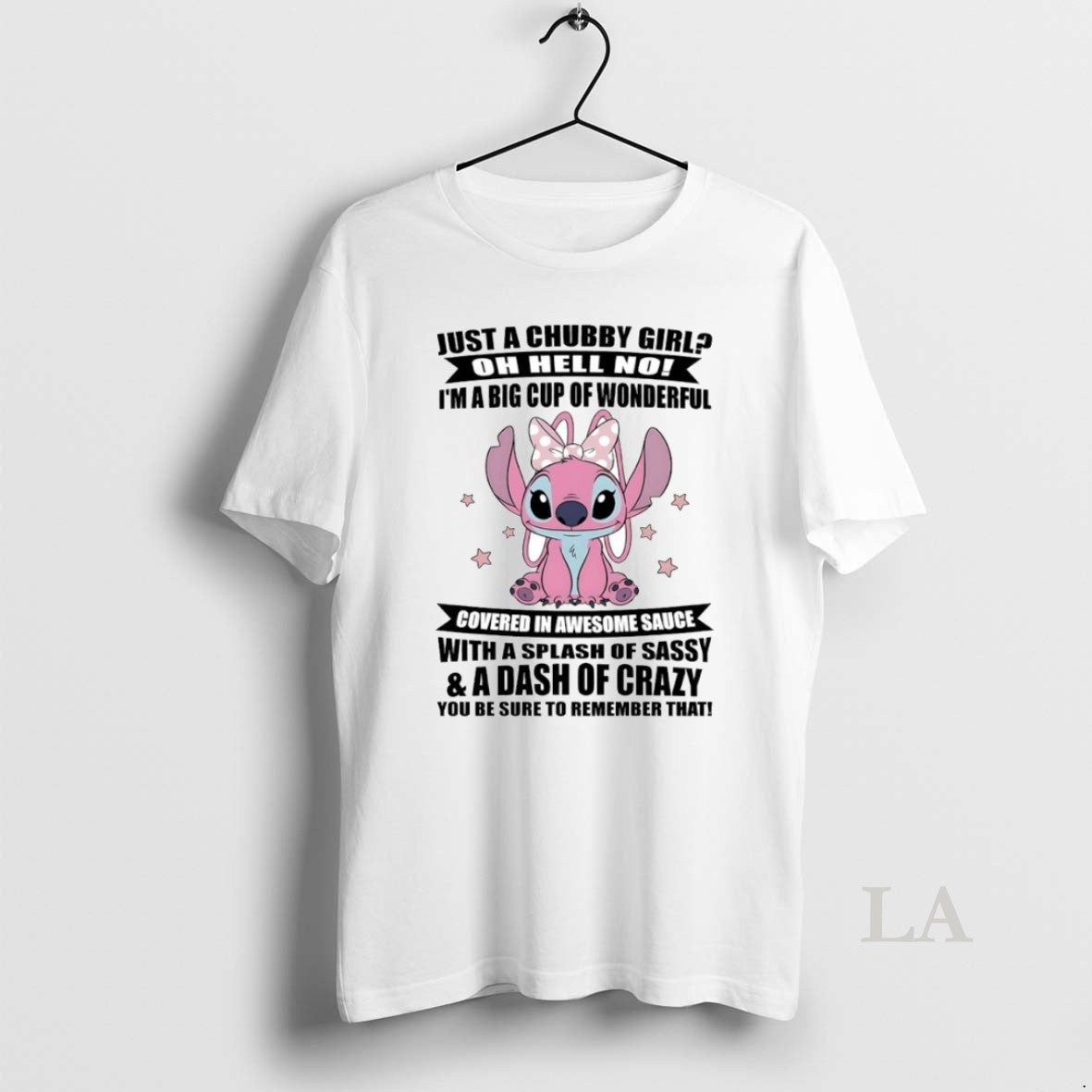 Original Angel Just A Chubby Girl Oh Hell No Im A Big Cup Of Wonderful T-Shirts, Hoodie, Sweatshirt | PureTeeCo.com