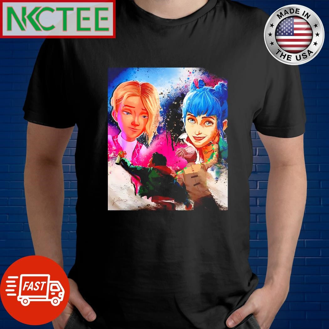 Original Arcane Jinx Gwen paint shirt