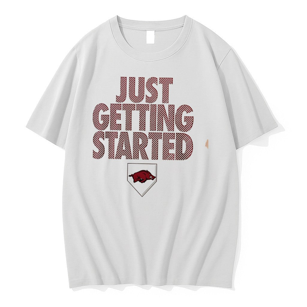 Original Arkansas Razorbacks Softball 2026 Wcws Just Getting Started Tee Tshirts