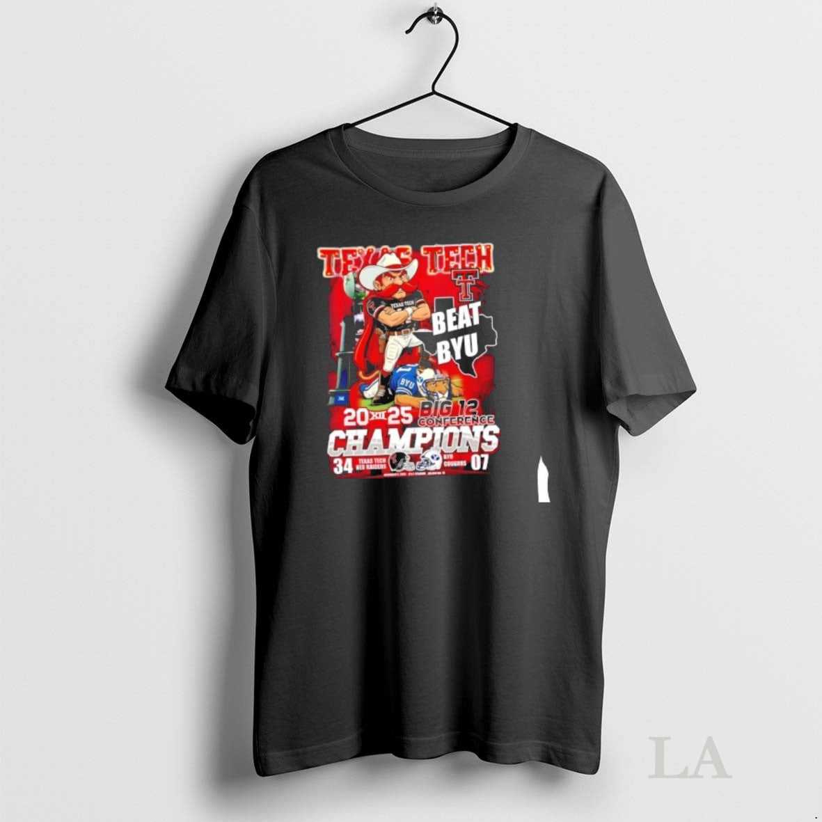 Original Big 12 Conference Champions Texas Tech Red Raiders Beat Byu Cougars Mascots T-Shirts, Hoodie, Sweatshirt